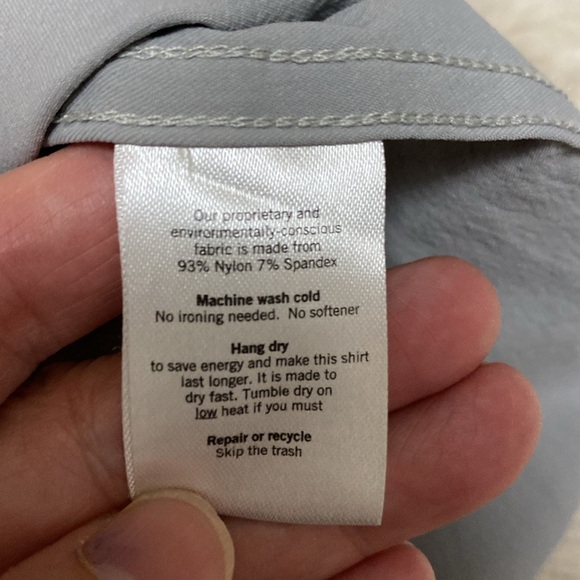 PONCHO “M’s the AHI” active shirt, size M, light gray - Picture 6 of 6